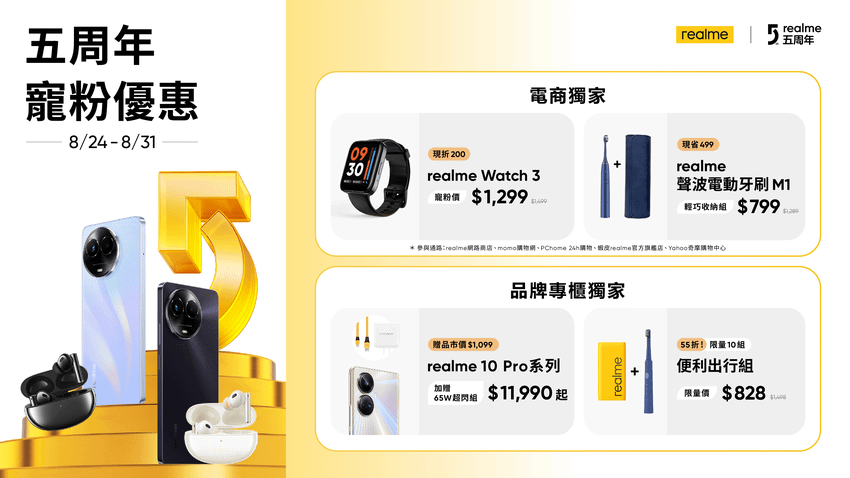 realme五周年推出電商和品牌專櫃專屬優惠.png