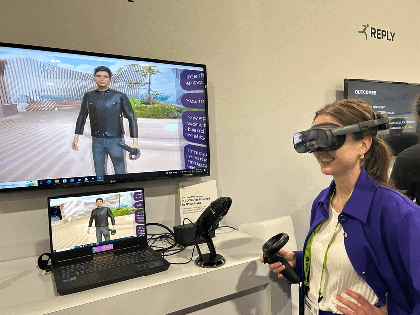 HTC新聞圖-與NVIDIA合作展示 將NVIDIA ACE技術整合至VIVERSE虛擬化身製作系統（VIVERSE Avatar）_1.png