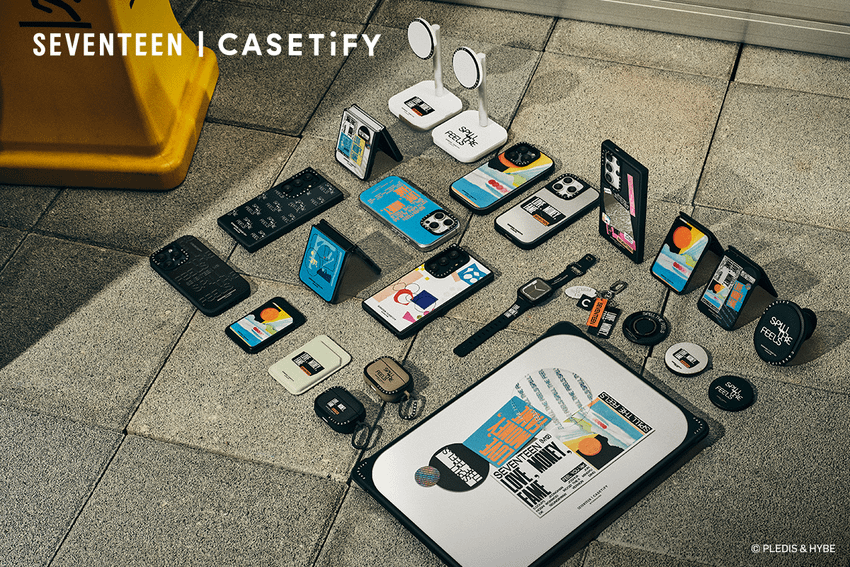 圖1. CASETiFY 攜手韓國知名男團 SEVENTEEN 打造以第十二張迷你專輯《SPILL THE FEELS》為靈感的聯名系列.png