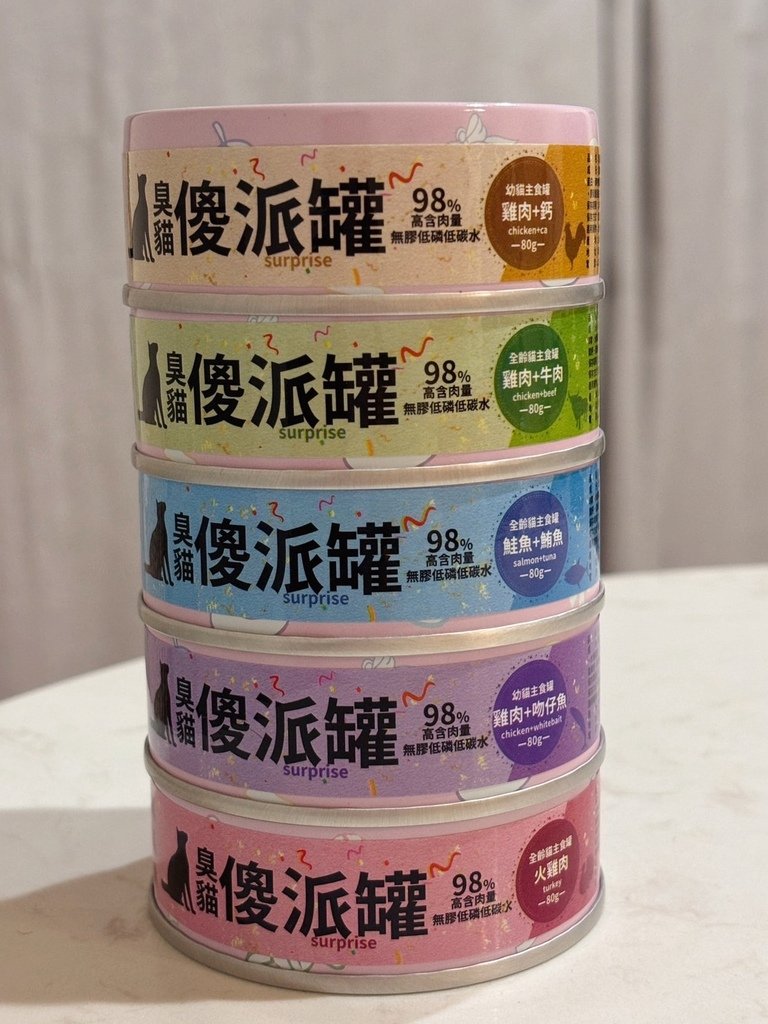 臭貓動物園 傻派主食罐