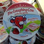 98732 the Laughing Cow Cheese Snack Mlky Smooth Strawberry Flavour 笑牛圓乳酪(乾酪)點心草莓口味 120公克x4 波蘭產 冷藏 275 02