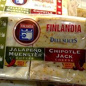 405295 Finlandia Sliced Jalapeno Muenster Cheese(Hot &amp; Spicy) &amp; Chipotle Jack(Rich &amp; Smoky) 辣味切片乾酪雙享包 907公克 美國產 冷藏 299 02