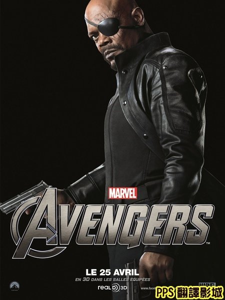 復仇者聯盟角色海報│复仇者联盟海报The Avengers Role6山繆傑克森 Samuel L. Jackson神盾局局長新