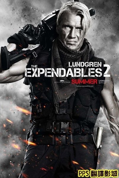 浴血任務2演員│敢死队2演员The Expendables 2-8杜夫朗格 Dolph Lundgren新