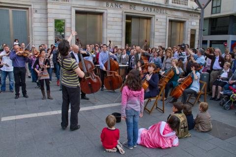 Flash Mob at Banco Sabadell