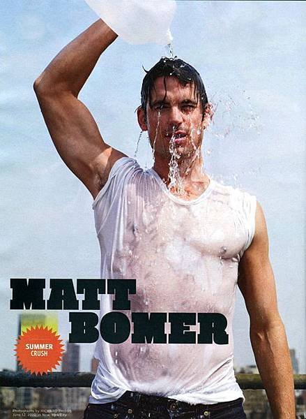 Matt-Bomer-photoshoot-for-Entertainment-Weekly-pouring-water-on-himself