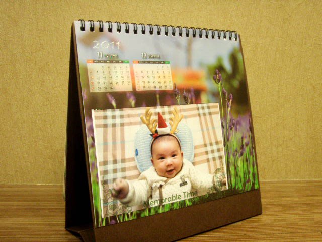 2011寶寶桌曆11-12月
