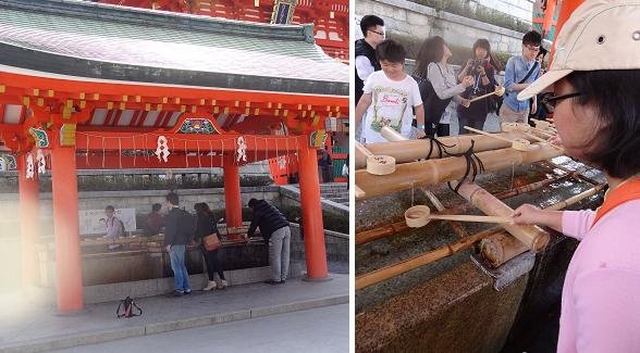 [2014-04-02] 手と唇を洗ってから稲荷神社に入る