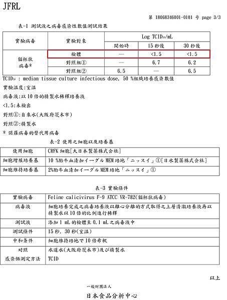 BYPERA抗菌液諾羅病毒實驗報告書-中文版-3