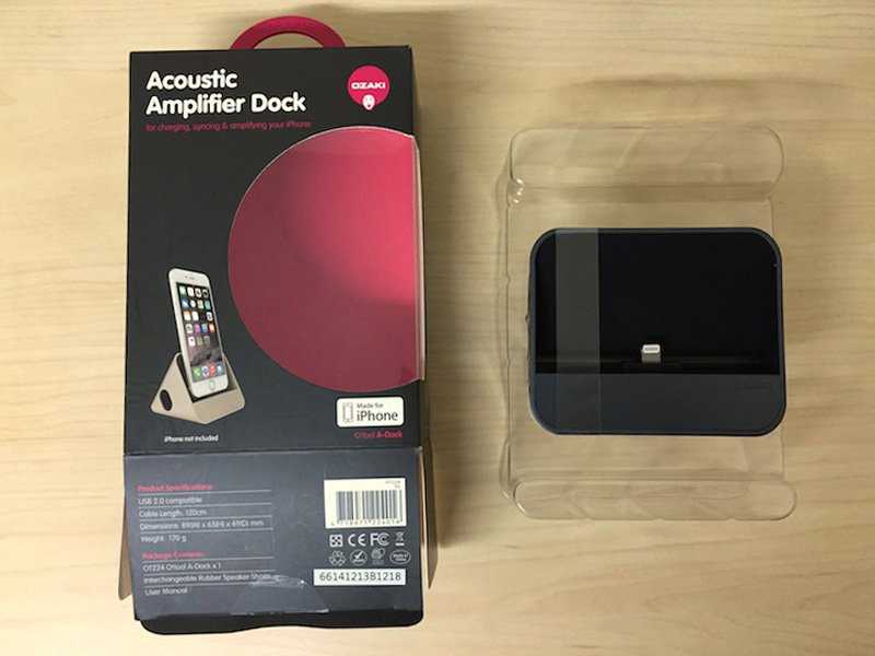 Ozaki O!tool A-Dock iPhone 擴音功能充電同步手機座