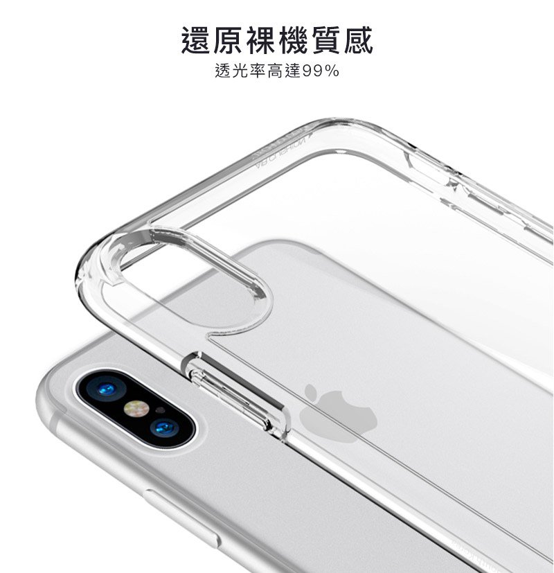 【Spigen SGP】Ultra Hybrid 透明防刮背蓋空壓手機殼 for iPhone X/8/7 &amp; Plus