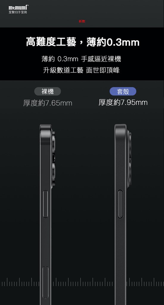 麥麥米 memumi 0.3mm 極致超薄磨砂保護殼 for iPhone 13 系列 - 商品介紹