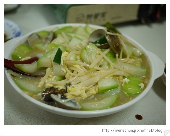 板橋大同口海鮮店17-蛤蠣絲瓜.jpg