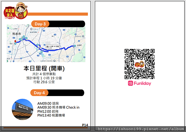 [愛出遊] 熊本行自製旅遊手冊&amp;花費紀錄