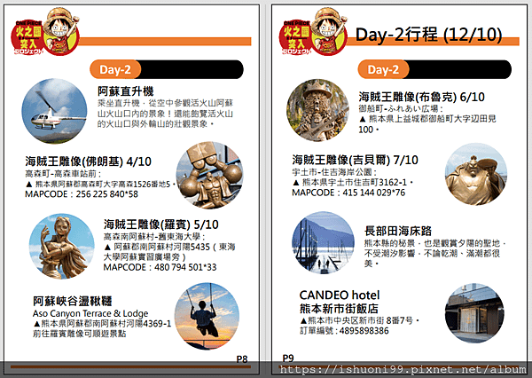 [愛出遊] 熊本行自製旅遊手冊&amp;花費紀錄