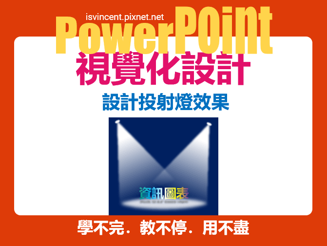 PowerPoint-設計投射燈效果