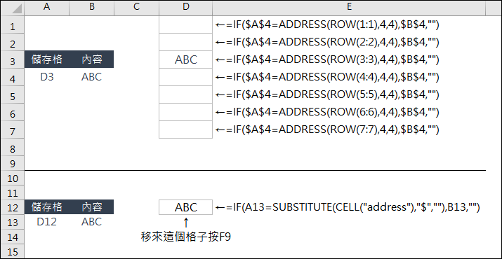 Excel-比對是否為指定的儲存格，相同時才顯示資料