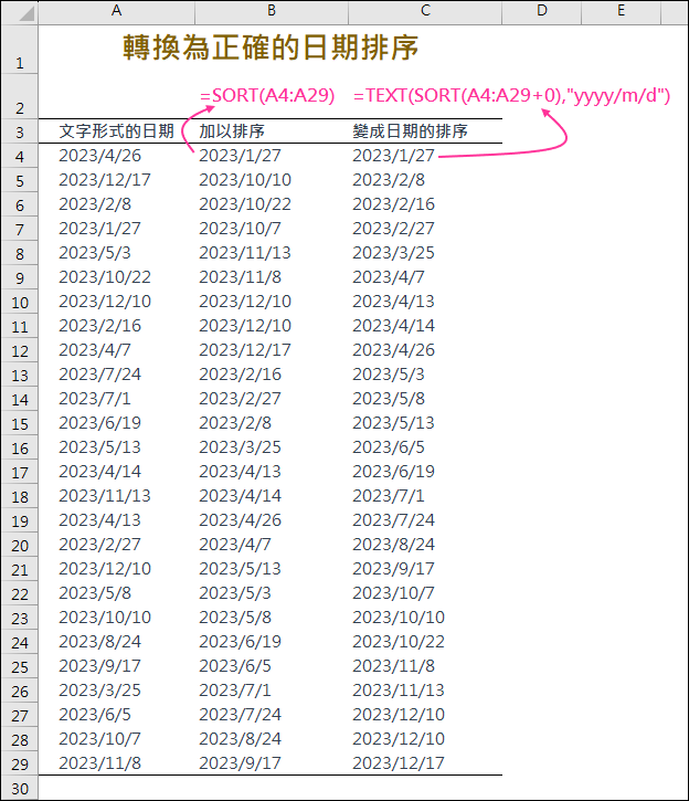 Excel-轉換為正確的日期格式