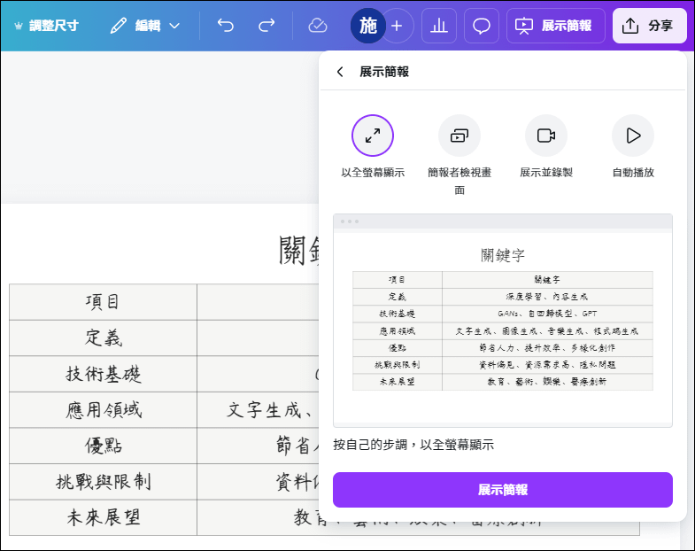 輕鬆將ChatGPT產出的文本轉換至Canva的簡報