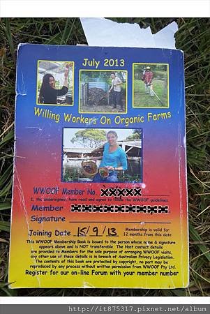 wwoof book（背面）