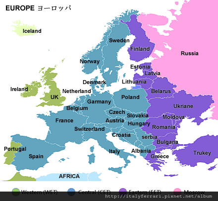 Europe timezone