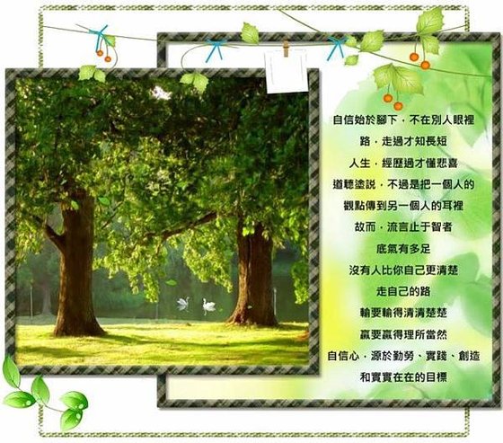 自信始於腳下，不在別人眼裡~簡簡單單