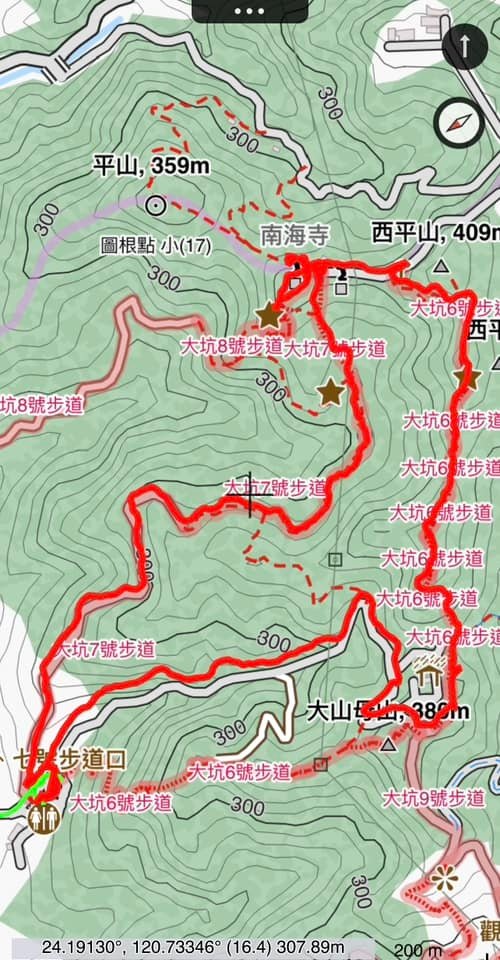 【台中北屯】大坑6-7+9-10號步道分段走