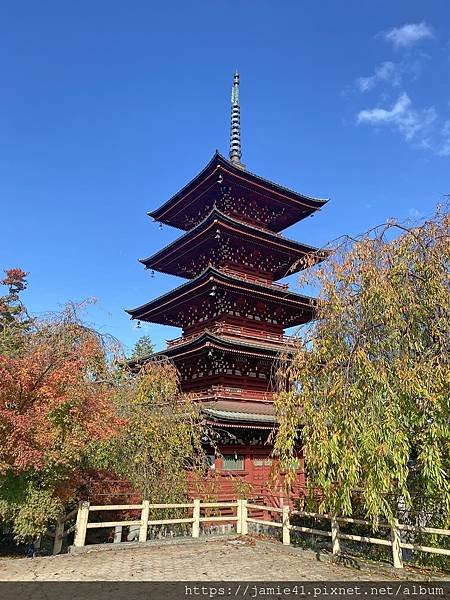 【弘前】到東北第一美塔賞楓～最勝院五重塔