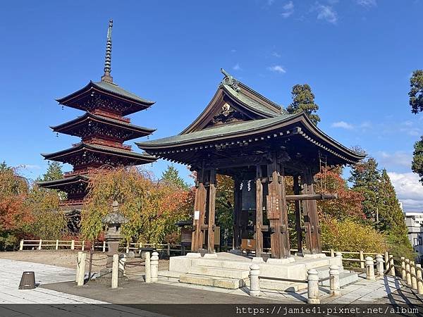 【弘前】到東北第一美塔賞楓～最勝院五重塔