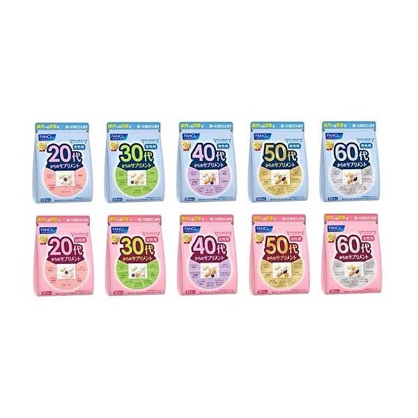 日本境內版FANCL芳珂 男性女性專用綜合營養素20~60歲