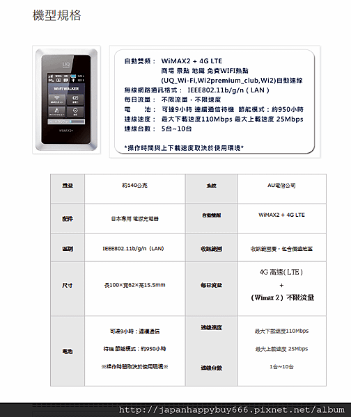 『1 to 10』UQWIFI 4G日本WIFI