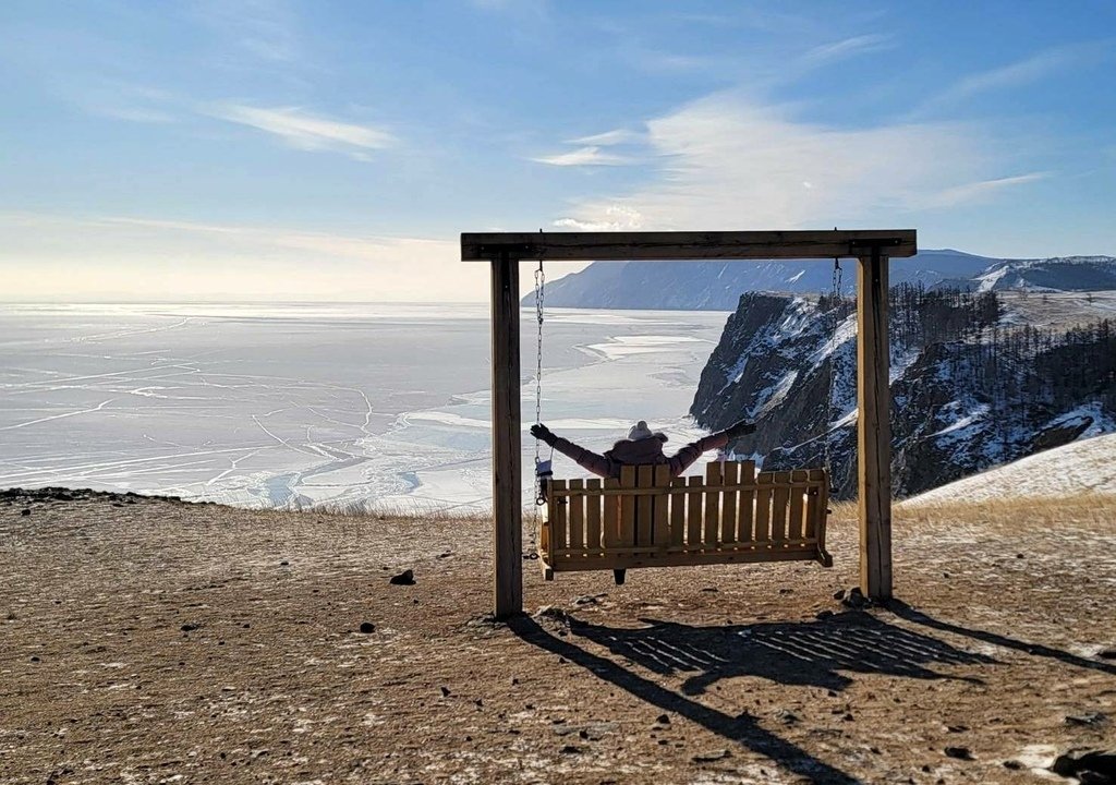 貝加爾湖藍冰(2) - 奧爾洪島 北島