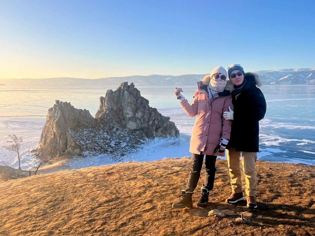 貝加爾湖藍冰(2) - 奧爾洪島 北島