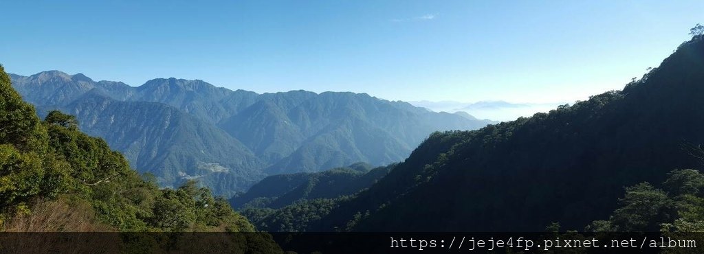 20160209 (38) 東坑路36km處 [眺望由左至右的 白姑大山西峰 (H3251m)-九仙山 (H2987m)-東八仙山 (H2451m)-八仙山 (H2366m)].jpg