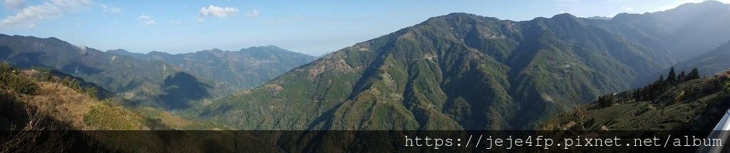 20160228 (40) 大鹿林道14.5Km處 [右側為民都有山(面托油山 H1803m)--山麓上方是霞客羅古道-下方是經過民生部落的民生道路].jpg