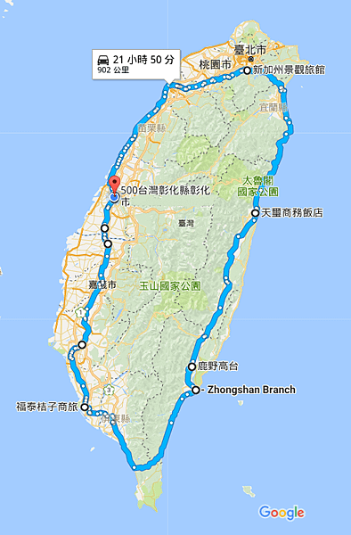 2017環島概略路線