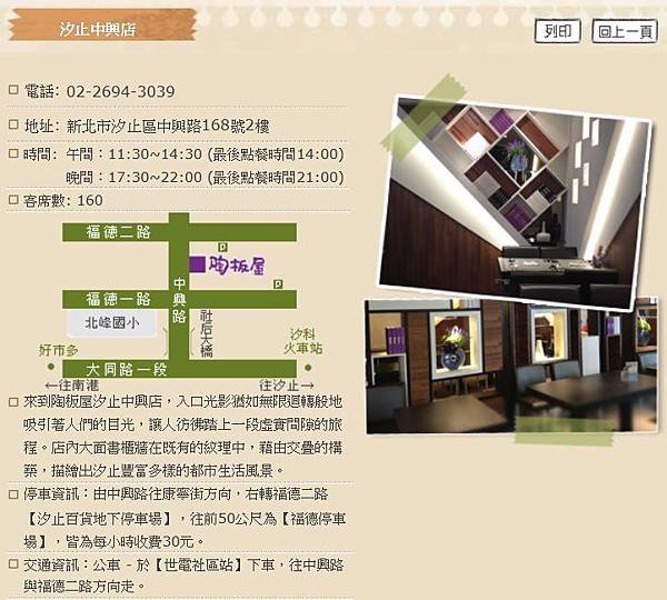 店資料