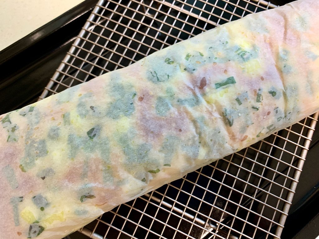 香蔥肉鬆捲。照片為北漂。長住拍攝。引用請註明來源與出處