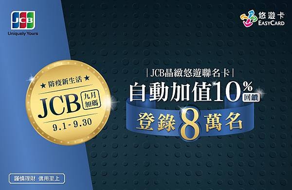 （信用卡優惠）優惠加碼了！2024年JCB悠遊卡自動加值優惠