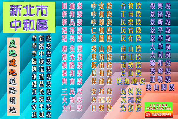 新北市中和區道路用地-土地買賣-土地買賣，公設定買賣，建地買賣，農地買賣，不動產貸款-呈陽建設開發有限公司.png