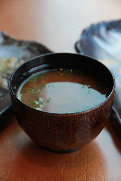 Red Miso Soup with lobster