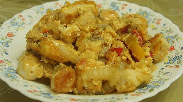 46彩椒燒魚排