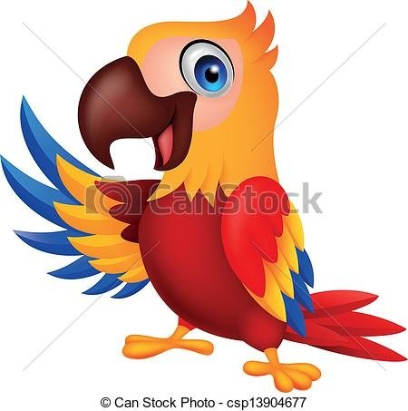 招手-漂亮-金剛鸚鵡-鳥-卡通-图像_csp13904677.jpg