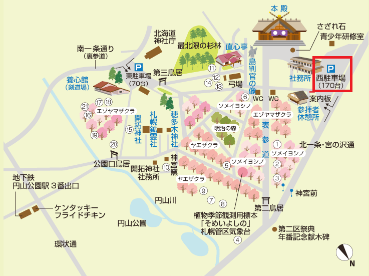 北海道神宮地圖1