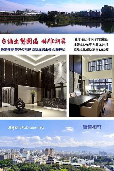 台中東區好宅 林維湖森 廖香婷 0965520580 歡迎賞屋