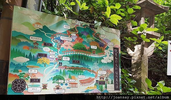 稻荷神社_鳥居步道地圖