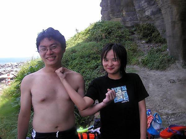 20070725_浮潛_老三＆小君01