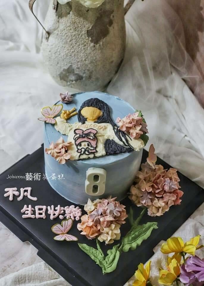 美麗花蛋糕(韓式裱花蛋糕