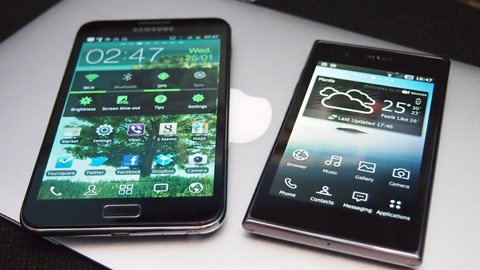 LG Prada 3 and Galaxy Note