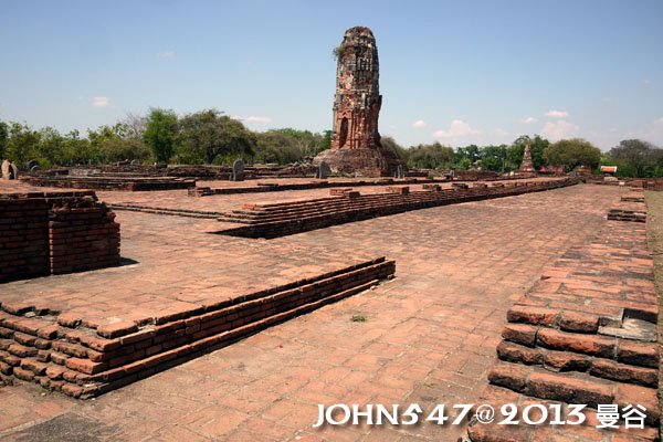 泰國 大城 Ayutthaya 阿育塔亞-21.羅塔蘇卡寺 Wat Lokayasutha 露天臥佛6